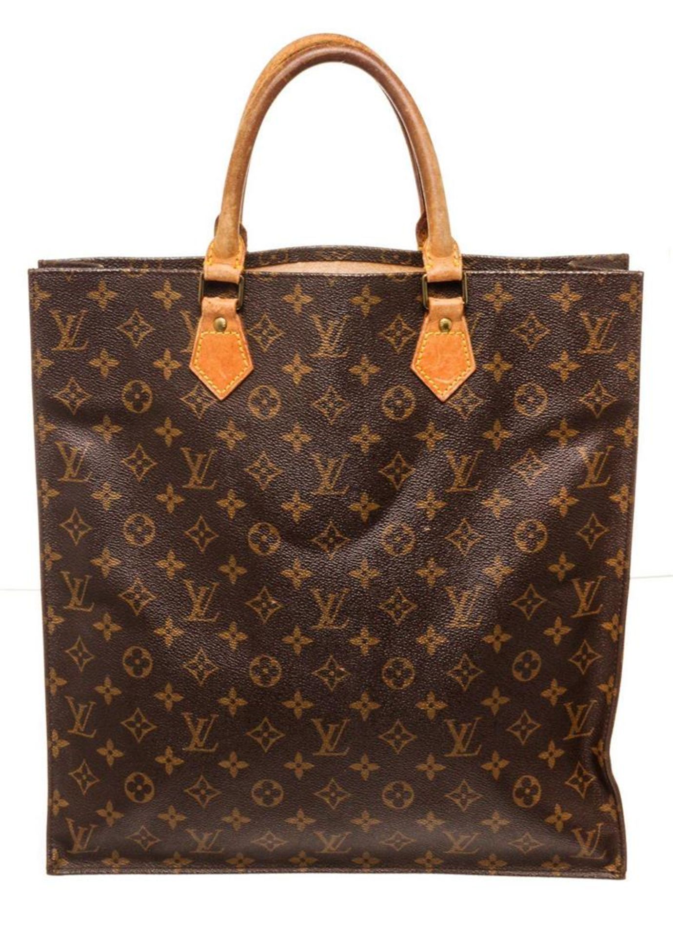 Louis Vuitton Brown Monogram Canvas Sac Plat Tote Bag