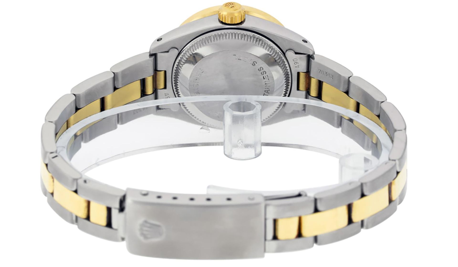 Rolex Ladies 2 Tone MOP & Pyramid Diamond Datejust Wriswatch - Image 7 of 9