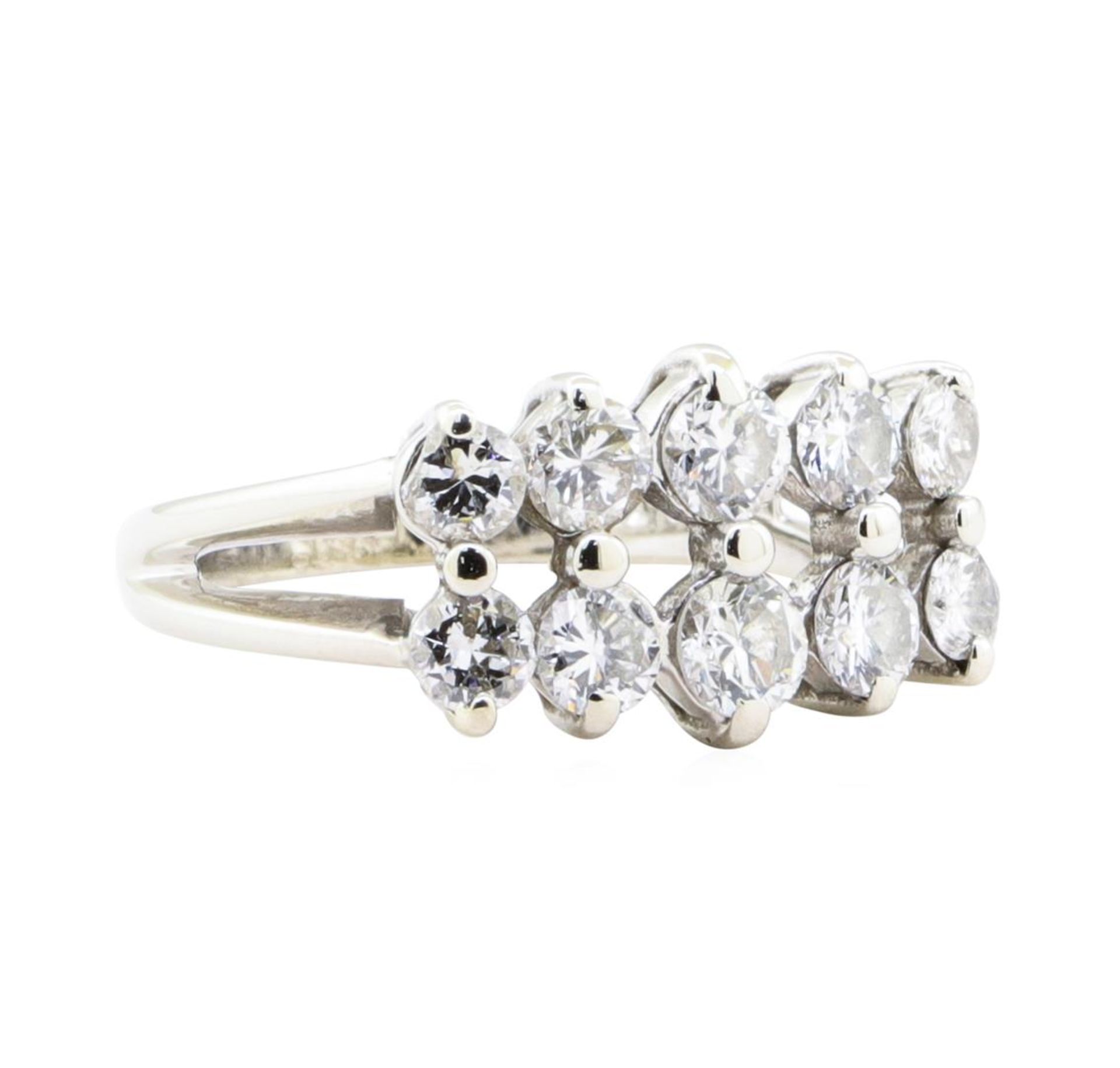 1.56 ctw Diamond Five Stone Ring - 14KT White Gold