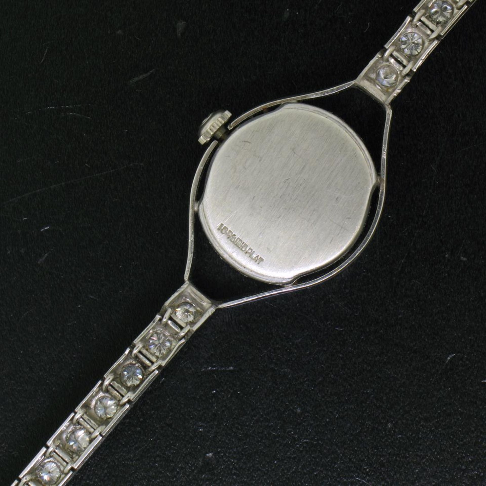 Antique Hamilton Platinum 17j 1.61 ctw Round Transitional Cut Diamond Ladies Wat - Image 8 of 9