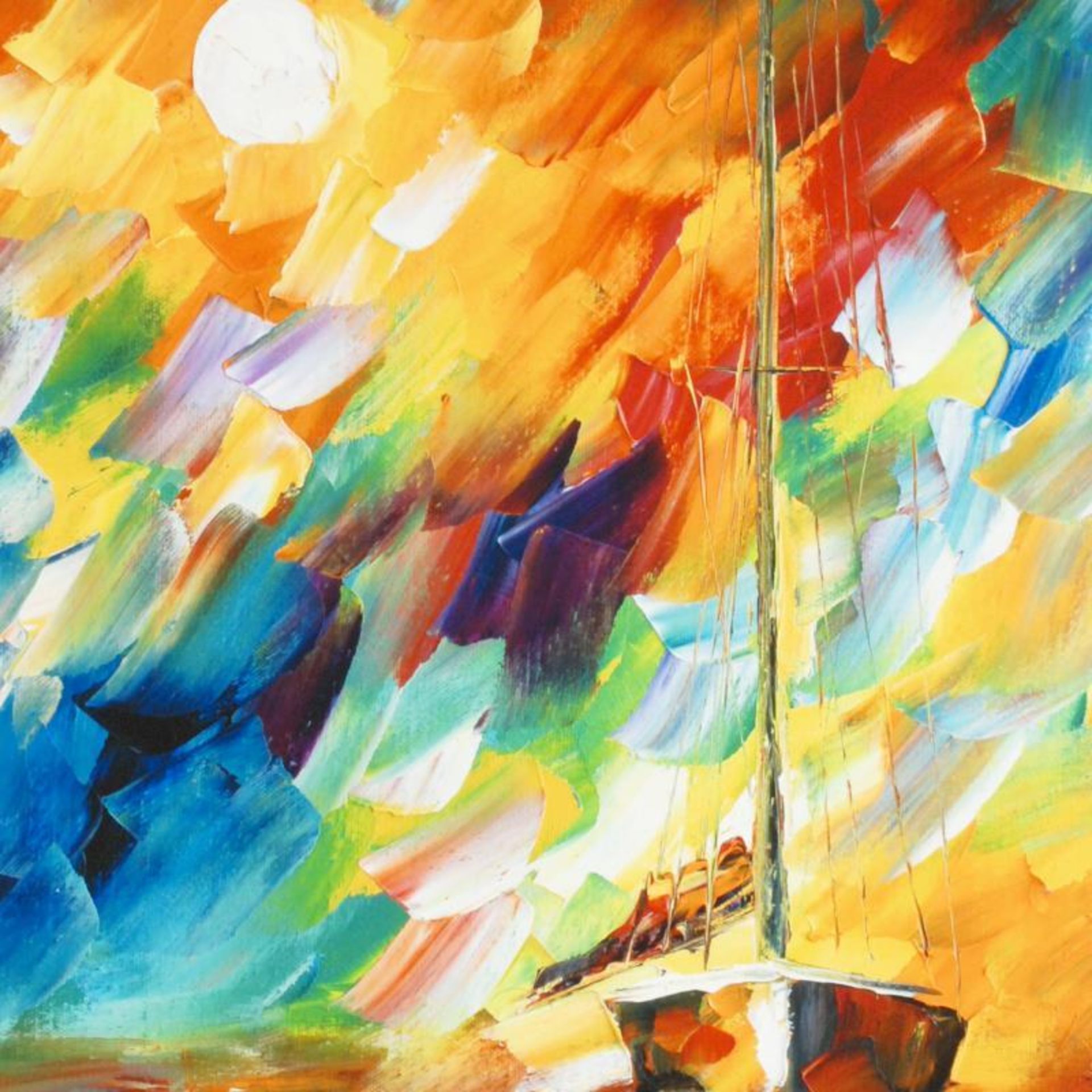 Rainbow Sky by Afremov (1955-2019) - Image 2 of 3