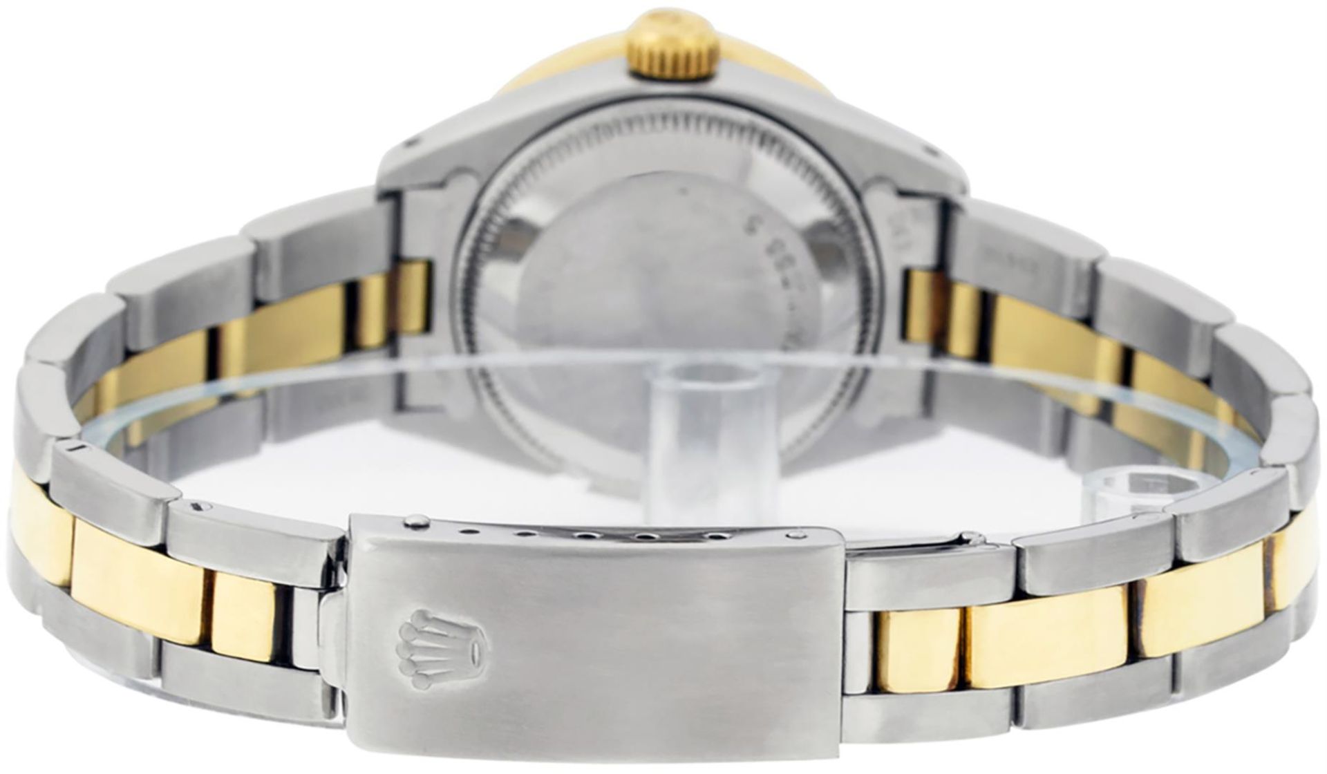 Rolex Ladies 2 Tone MOP & Pyramid Diamond Datejust Wriswatch - Image 6 of 9