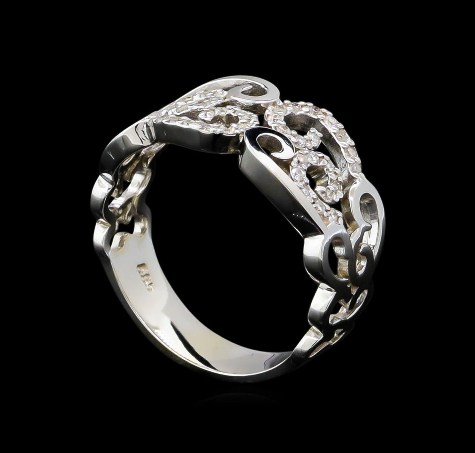 0.19 ctw Diamond Ring - 14KT White Gold - Image 4 of 5