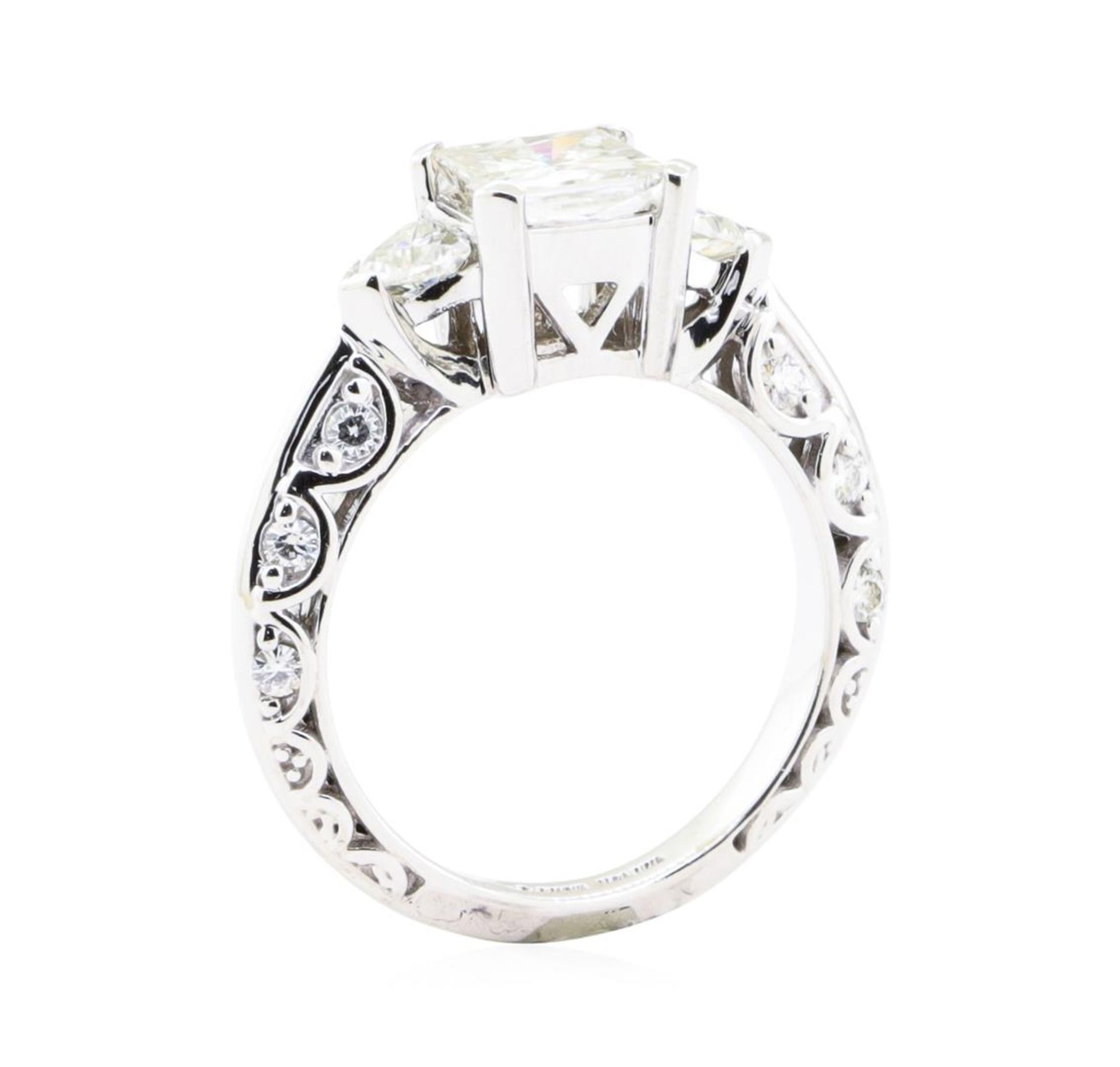 2.00 ctw Moissanite Ring - 14KT White Gold - Image 4 of 4