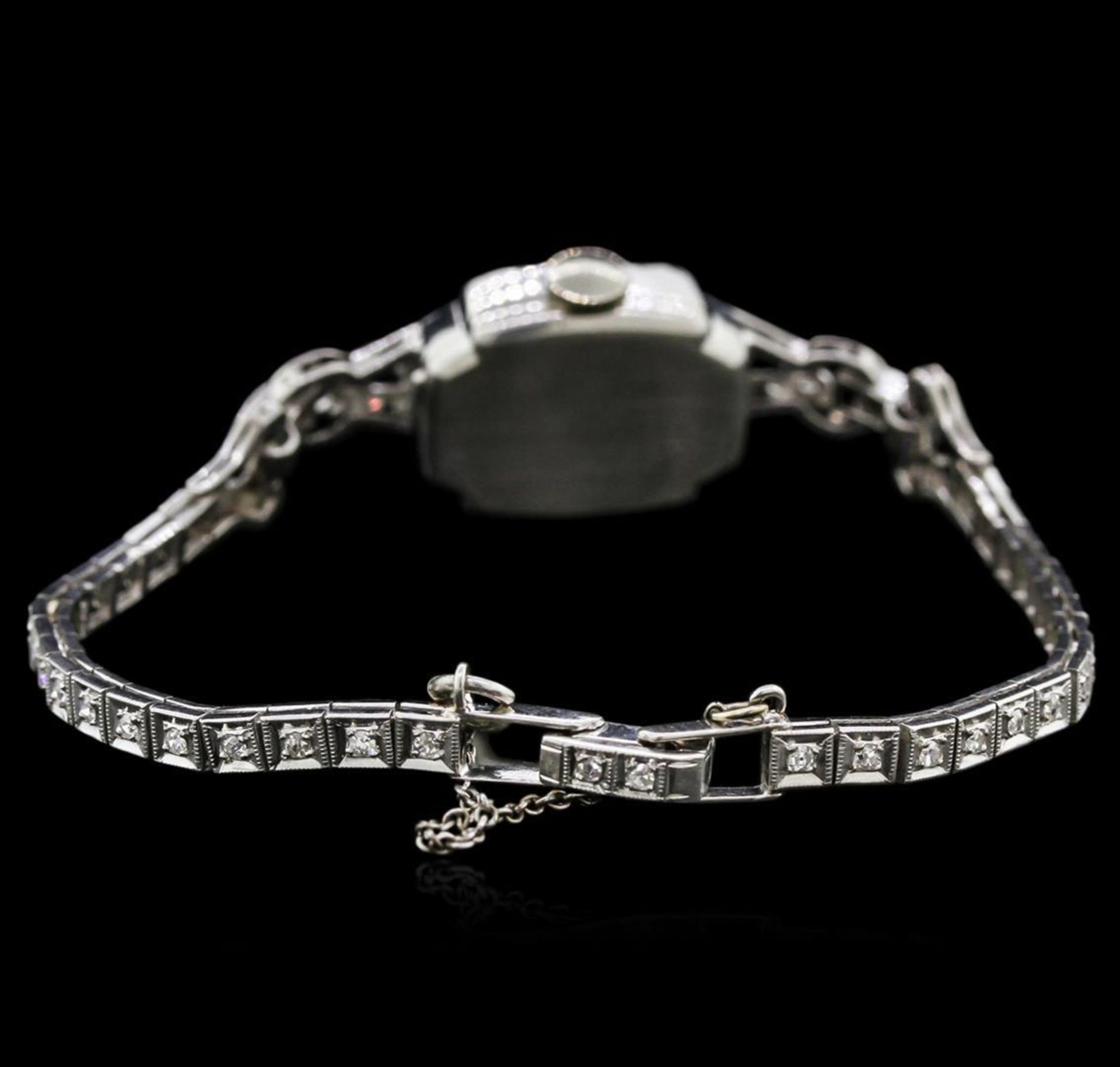 Lusserna for Macy's Platinum Diamond Vintage Ladies Watch - Image 3 of 5