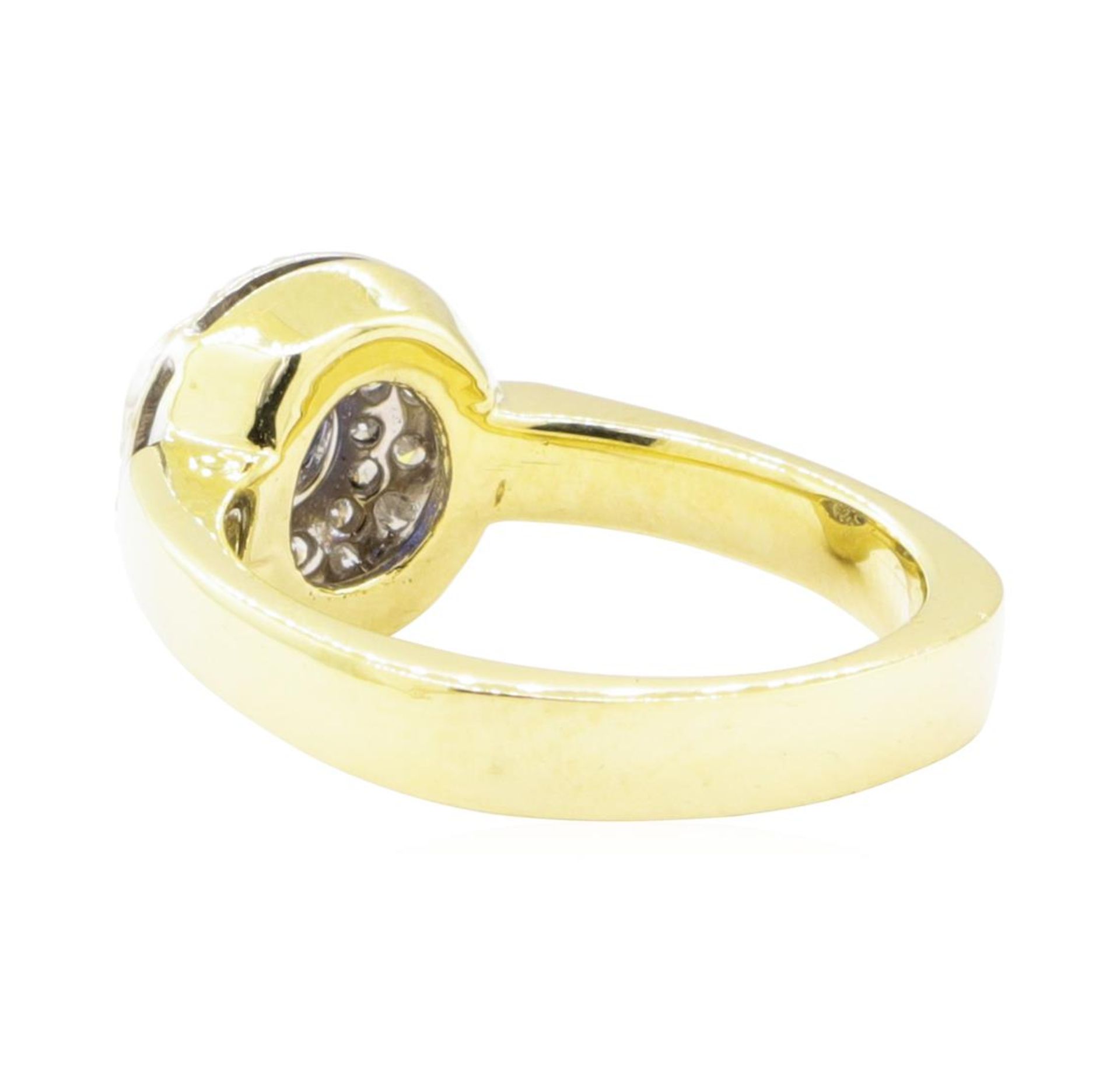 1.02 ctw Sapphire and Diamond Ring - 18KT Yellow Gold - Image 3 of 4