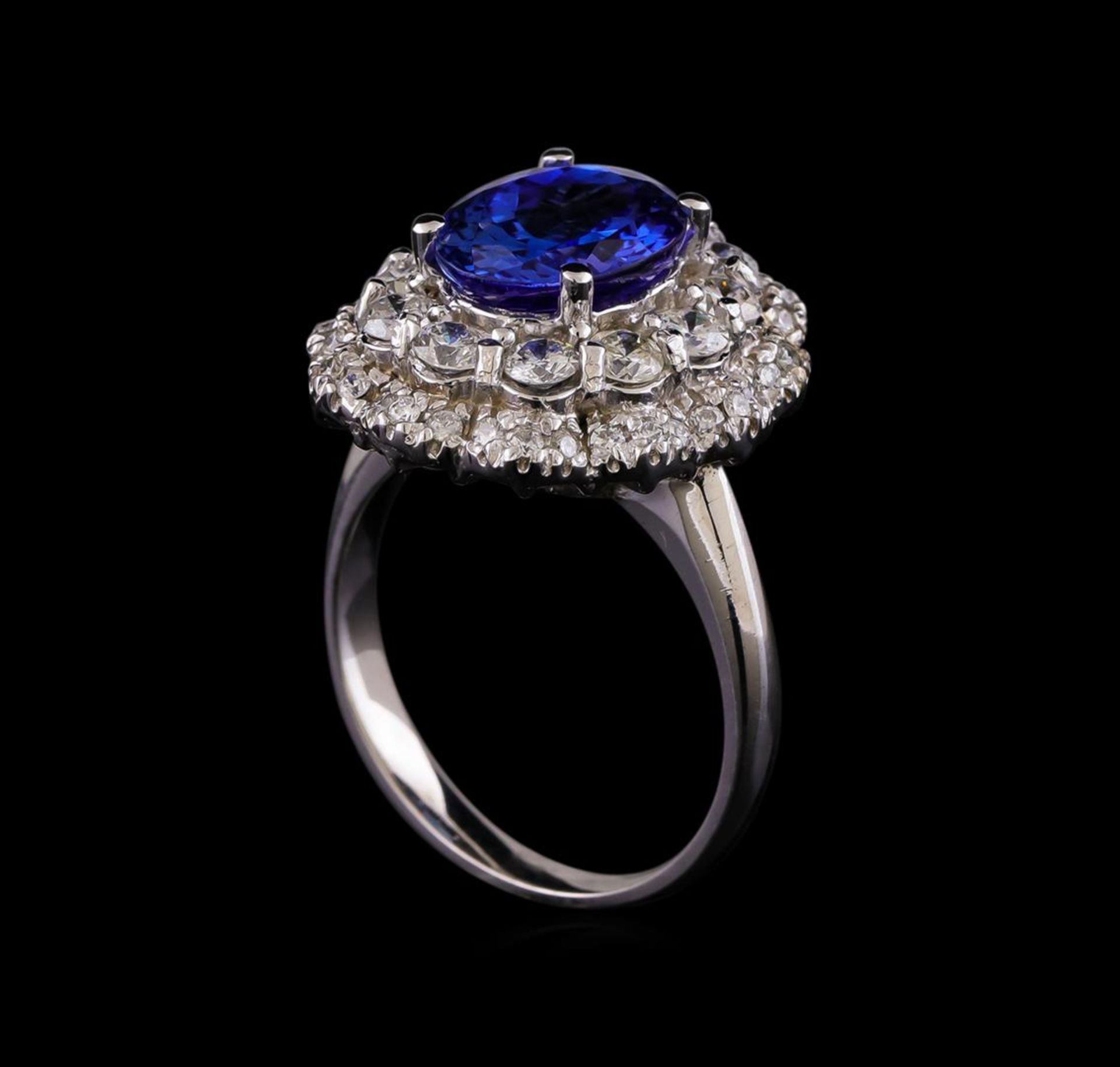 14KT White Gold 3.15 ctw Tanzanite and Diamond Ring - Image 4 of 5