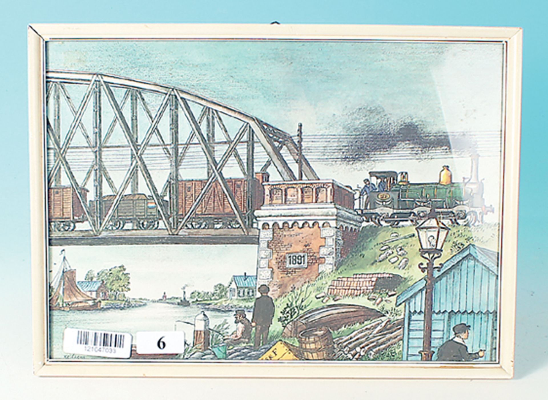 Bild eines Zuges auf Brücke
