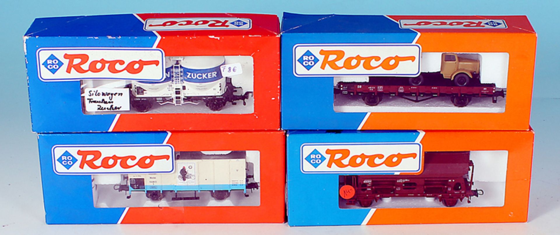 4 ROCO Gueterwagen