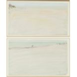 MARTA CÁRDENAS (San Sebastián, 1944). Untitled, 1982. Pastel on paper (diptych). Presents label on