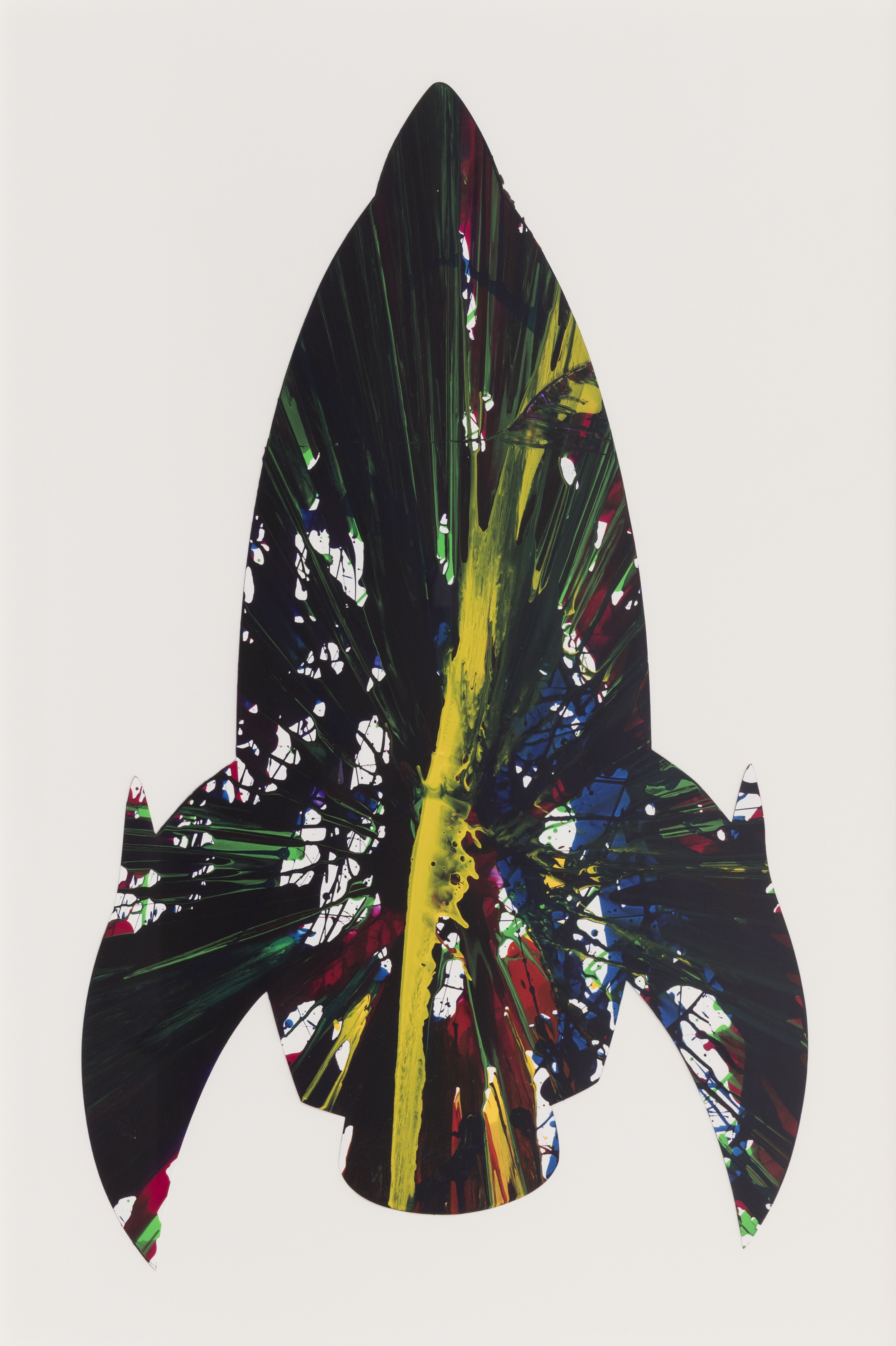 DAMIEN HIRST (Bristol, UK, 1965). "Rocket", 2009. Acrylic on paper, sping painting. Features