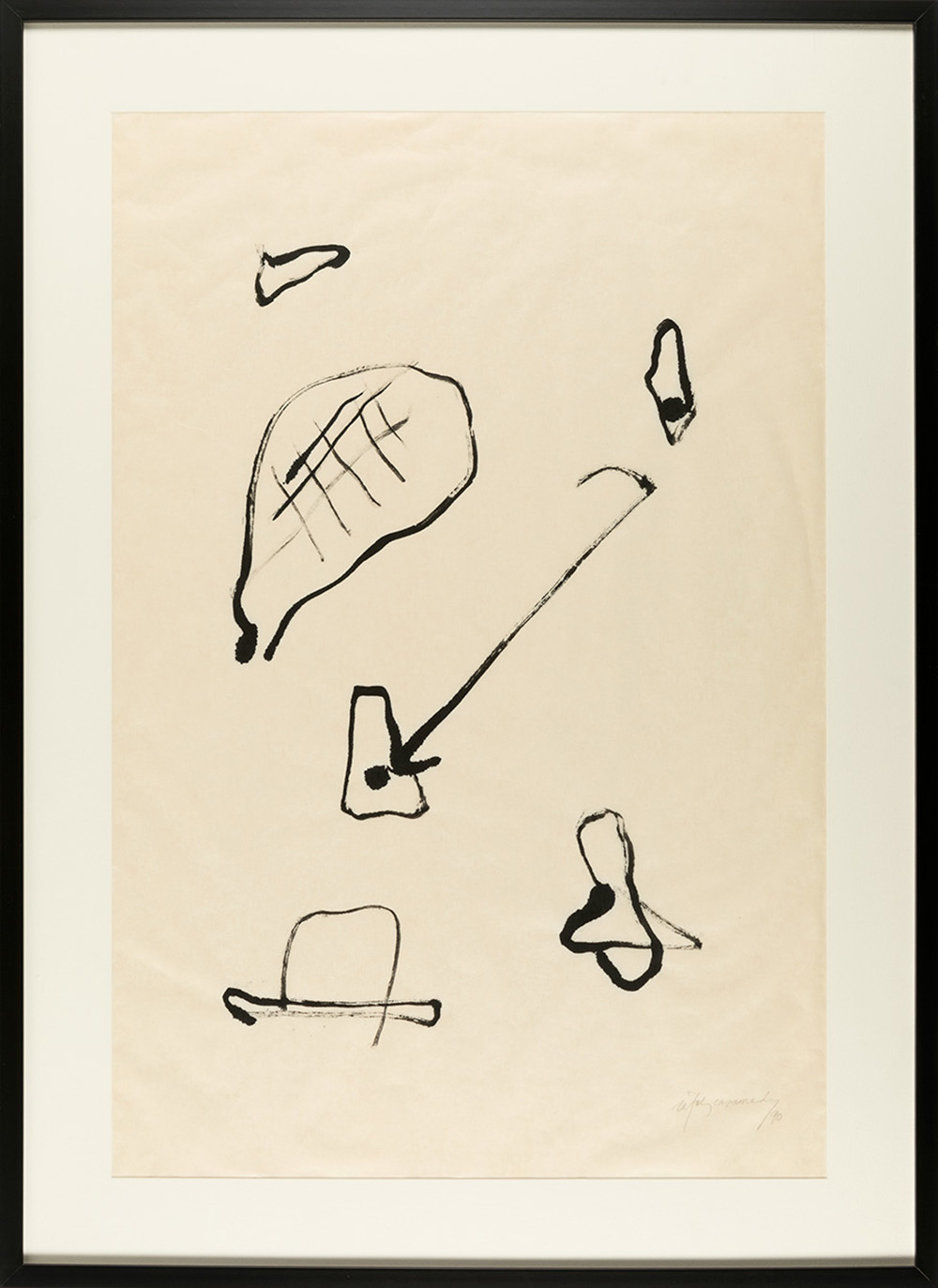 ALBERT RÀFOLS CASAMADA (Barcelona, 1923 - 2009). Untitled, 1990. Ink on silk paper. Signed and dated - Image 5 of 7