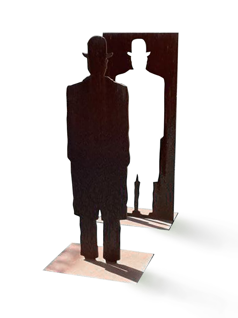 JOSÉ LUIS PASCUAL SAMARANCH (Barcelona, 1947). "Homage to Magritte". 2005. Corten steel. Size: 240 x - Image 2 of 11