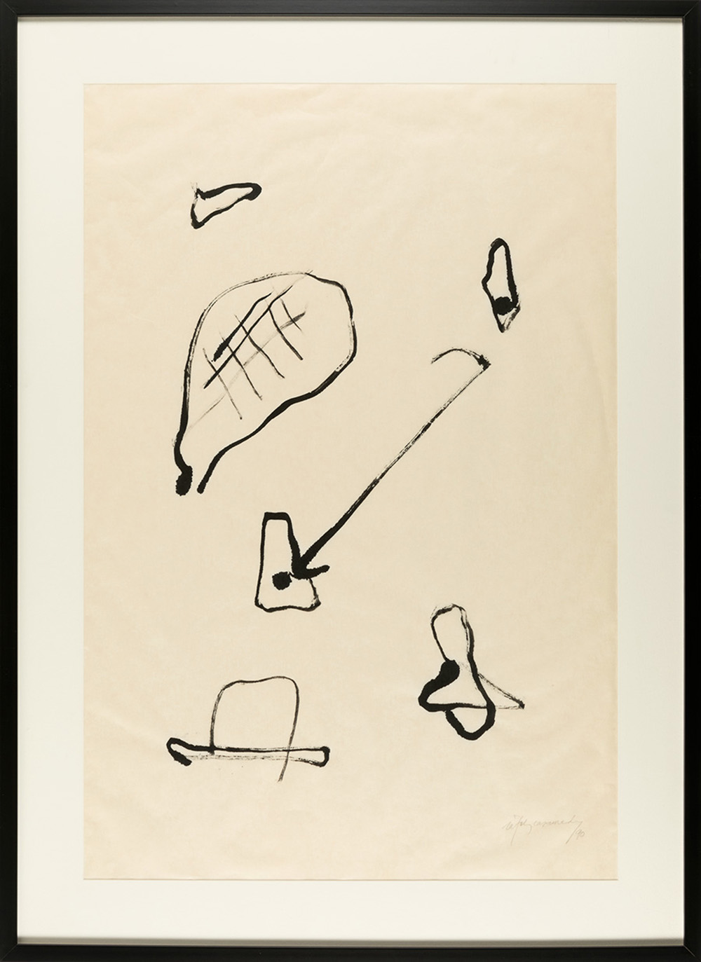 ALBERT RÀFOLS CASAMADA (Barcelona, 1923 - 2009). Untitled, 1990. Ink on silk paper. Signed and dated - Image 3 of 7