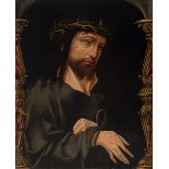 Flemish school, ca. 1520. "Ecce Homo. Oil on panel. Size: 38 x 29 cm. The work that occupies us,