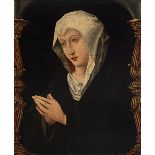 Flemish school, ca. 1520. "Mary Magdalene". Oil on panel. Size: 38 x 29 cm. The work that occupies