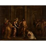 Flemish school; first half of the 18th century. "Martyrdom of St. John the Baptist". Oil on