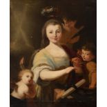 Italian school; first half of the eighteenth century. "Portrait of lady are Santa Teodora". Oil on