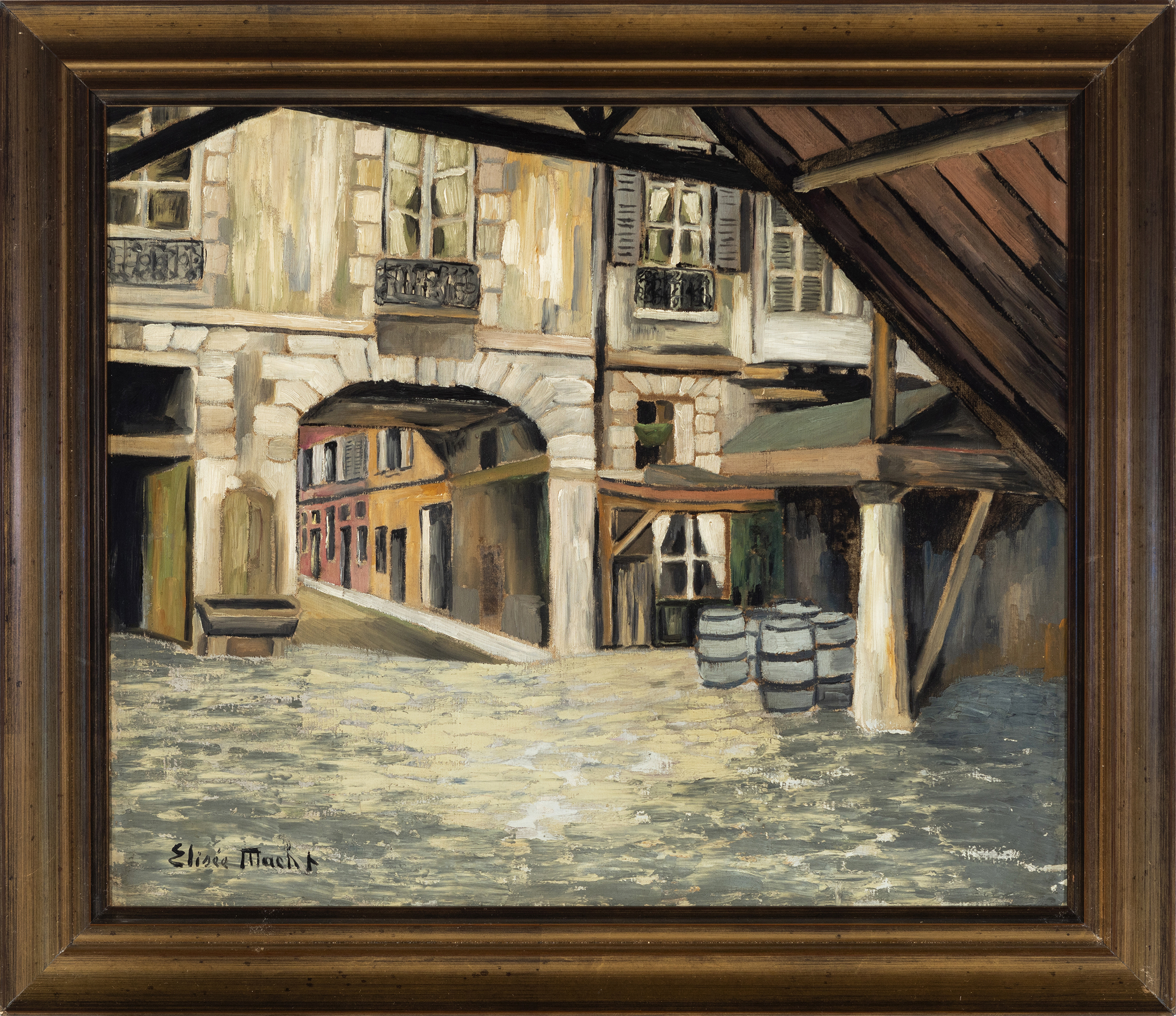 ELISÉE MACLET (Lyons-en-Santerre, 1881 - Paris 1962). "Street of Vieux Paris". Oil on canvas. Signed - Image 2 of 4