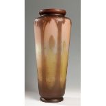 Art Nouveau vase by GALLÉ; France, ca. 1910. Original period piece. Acid-etched cameo glass. With