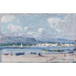 ELISEO MEIFRÈN ROIG (Barcelona, 1859 - 1940). "Marina". Oil on panel. Signed in the lower right