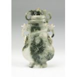 Perfumer. China, early 20th century. Jade veined-hard stone. Measurements: 18 x 10 x 5 cm. Chinese