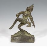 Indian school of the XIX century. "Shiva Nataraja". Patinated bronze. Measurements: 22,5 x 16 x 7