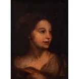 Italian school; XVIII century. "Portrait of a lady". Oil on canvas. Relined. Presents