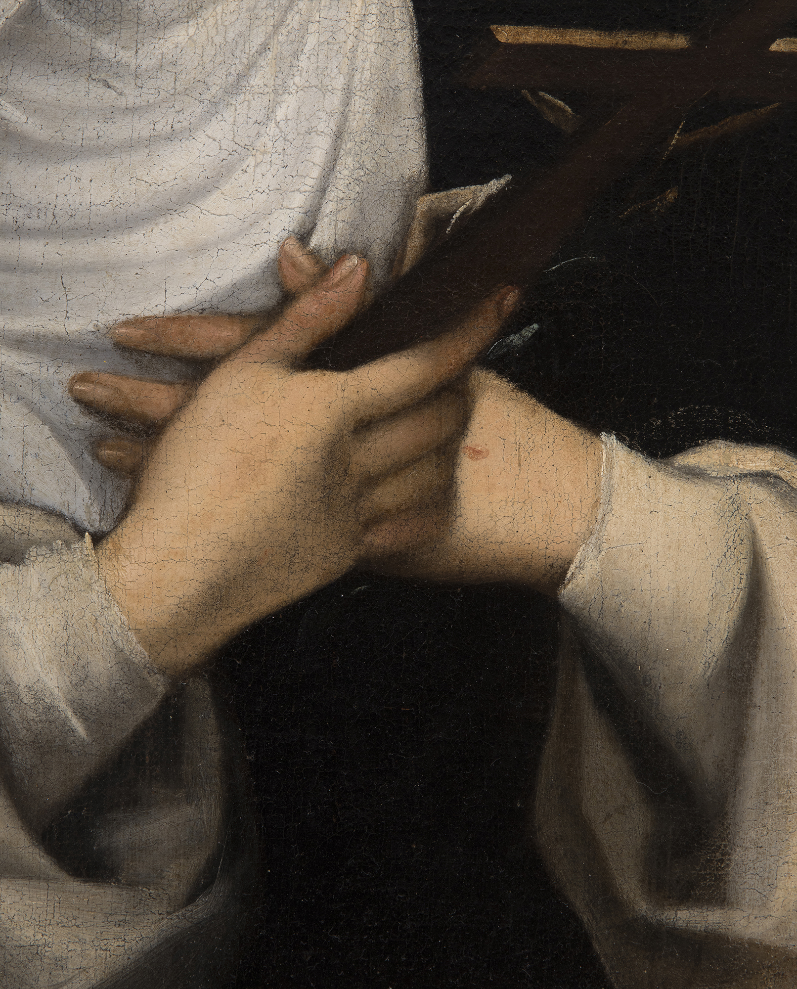 Italian school, XVII century. "Saint Catherine of Siena". Oil on canvas. Relined. Measurements: 63 x - Image 4 of 5