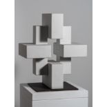 ANDREU ALFARO HERNÁNDEZ (La Huerta, Valencia, 1929). "Composición Móduls 8", 2002. White Carrara