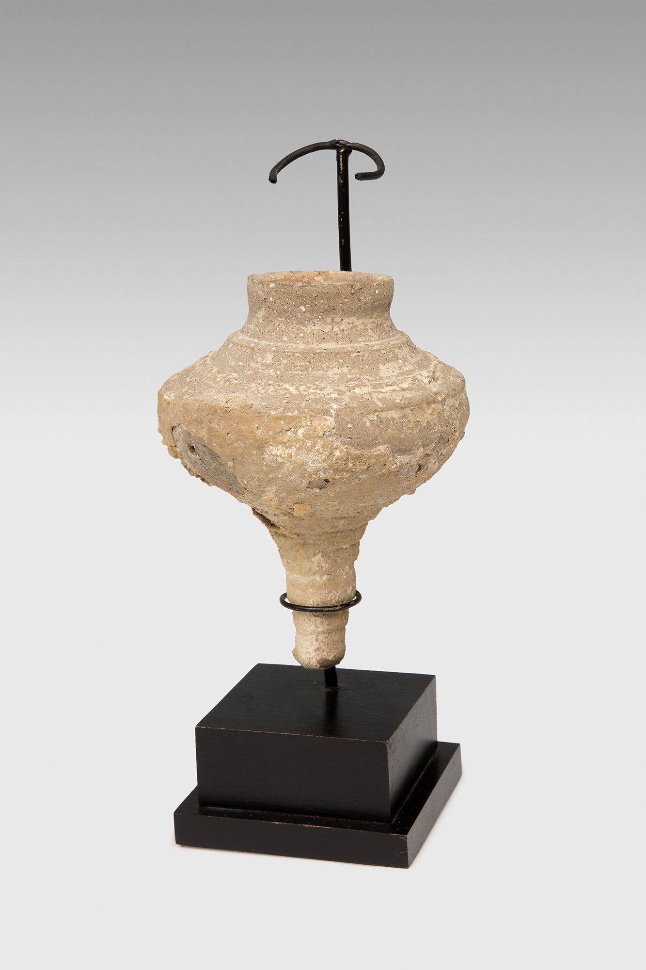 Candlestick; Hispano-Muslim art, Waliates period, 13th century. A.D. Ceramics. Presents material - Image 4 of 4