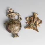 Hispano-Arabic perfumers of the XIII-XIV century. Bronze with traces of enameling. Measurements: 7 x
