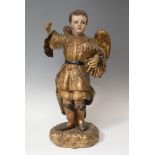 Cordovan school of the second half of the seventeenth century. "Archangel Saint Raphael". Carved and