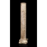 Roman column; Empire period; I-II centuries A.D. Marble. Measurements: 199 x 45 x 45 cm. Roman