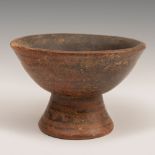 Rattle bowl from the Carchi-Nariño culture; Colombia, 1000-1400 A.D. Polychrome terracotta.