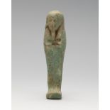 Ushebti. Egypt, Lower Epoch. Fayenza. Measurements: 10 cm (height) . The ushebtis are small