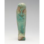 Ushebti. Egypt, Lower Epoch. Fayenza. Measurements: 10,5 cm (height) . The ushebtis are small