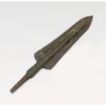 Spearhead. Luristan, Iran 1000 B.C. Bronze. Measurements: 9.5 cm. high. The Luristan culture