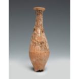 Roman ointment. I-III Century A.D. Terracotta. Measurements: 16,5 x 5,5 cm . Terracotta vessel