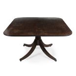 Tilt-top table. George III, England, late eighteenth century-pps. s.XIX. Mahogany. Measurements: