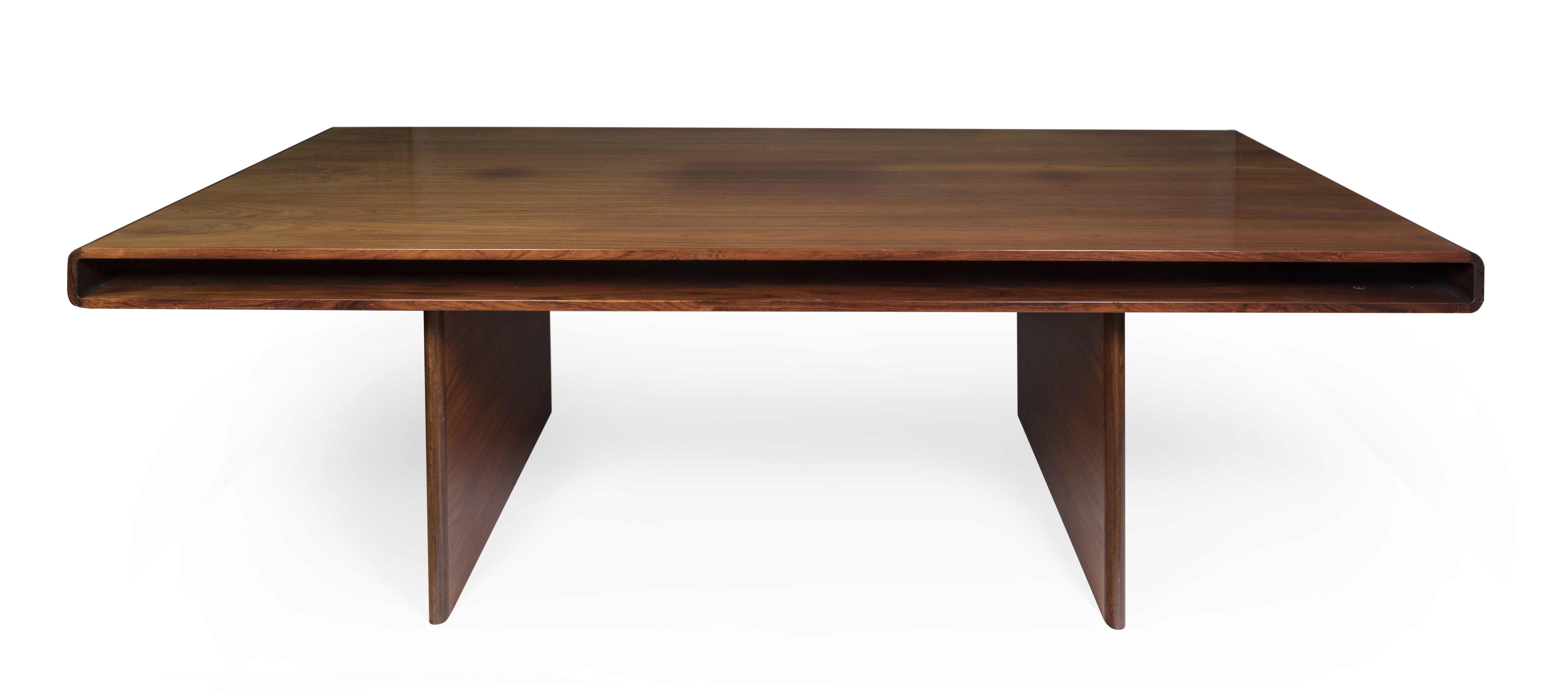 DYRLUND conference table. Denmark, mid-20th century. Rosewood. Measurements: 73 x 250 x 125 cm. - Image 2 of 5