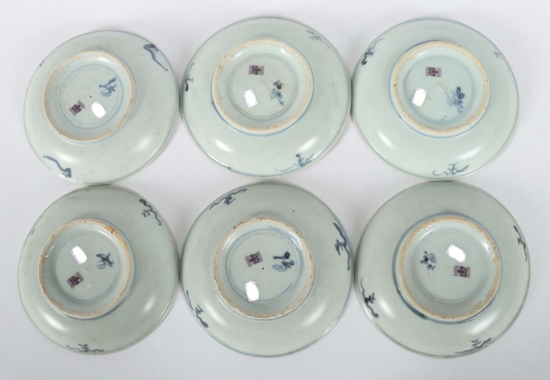 6 Original Tek Sing Schalen China, - Image 3 of 3