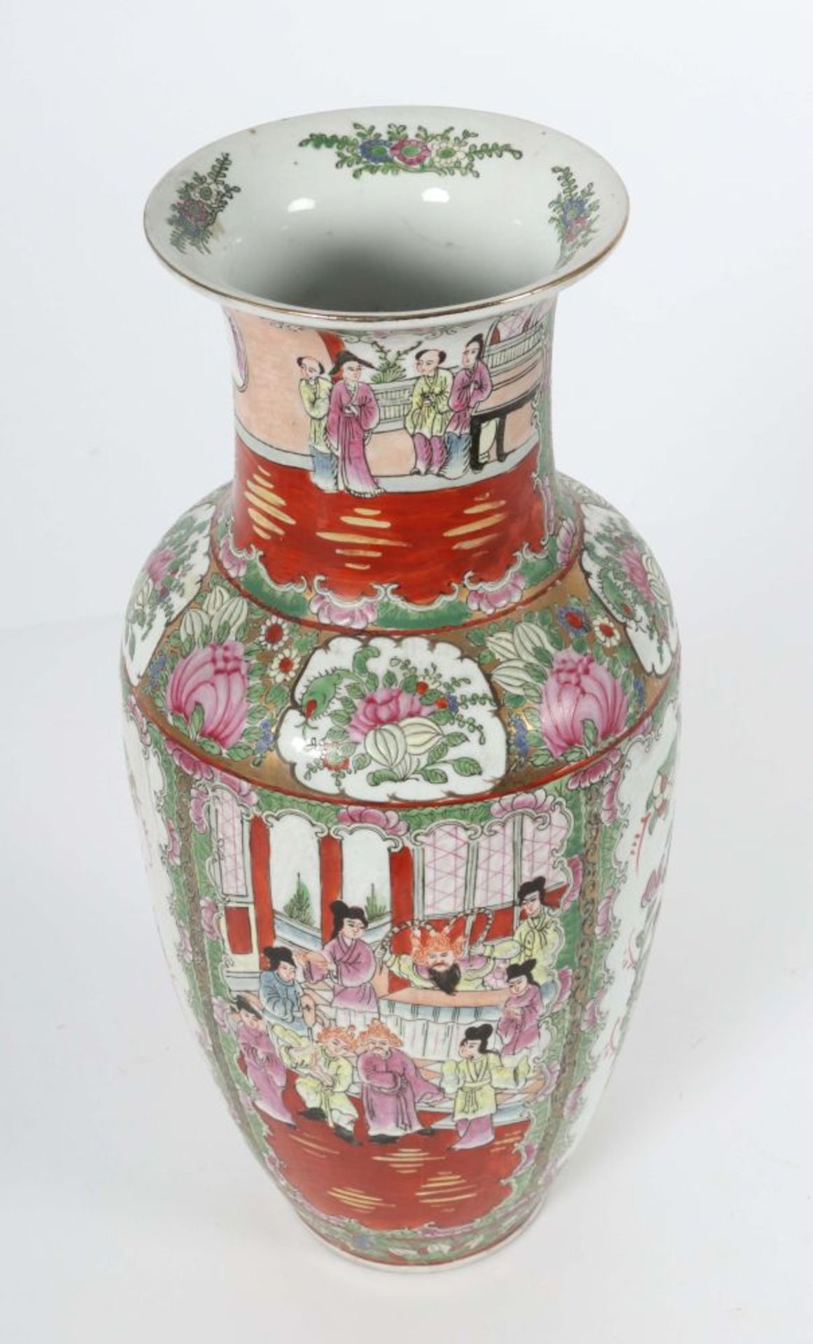 Kantonesische "Famille-rose" Vase - Image 4 of 5