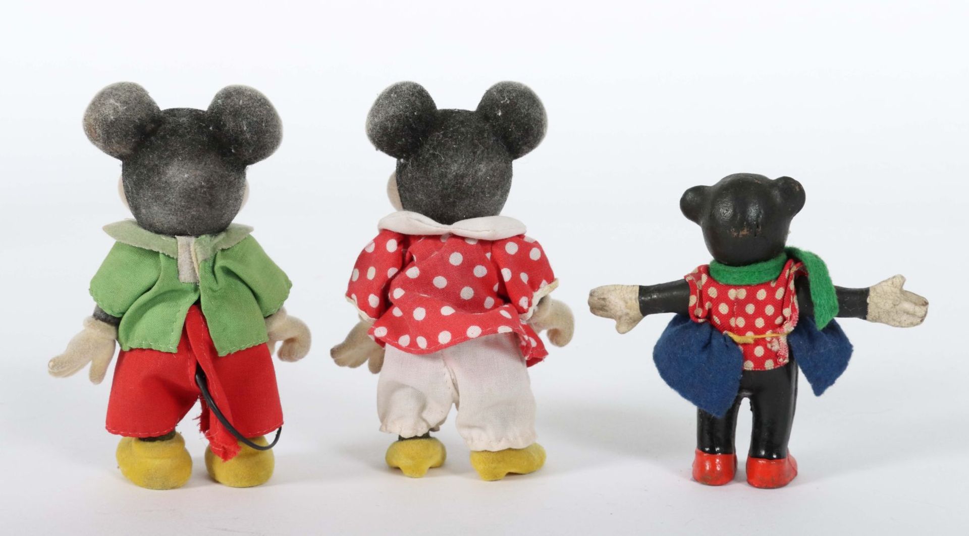 3 Micky-Maus-Figuren 1 Paar mit Mickey - Image 2 of 2