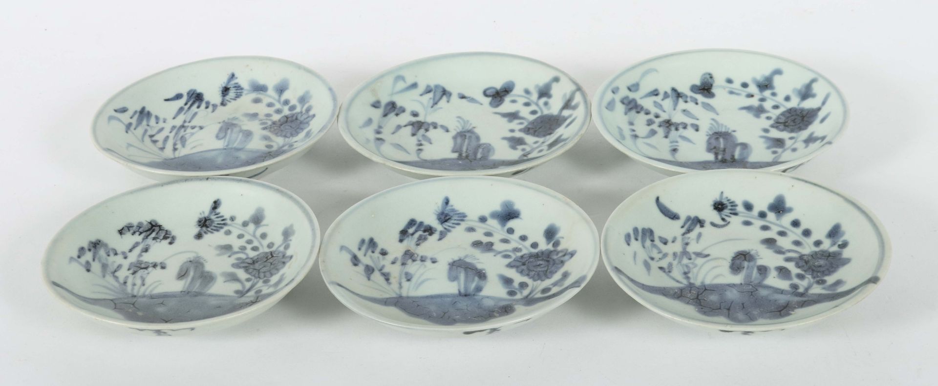 6 Original Tek Sing Schalen China, - Image 2 of 3