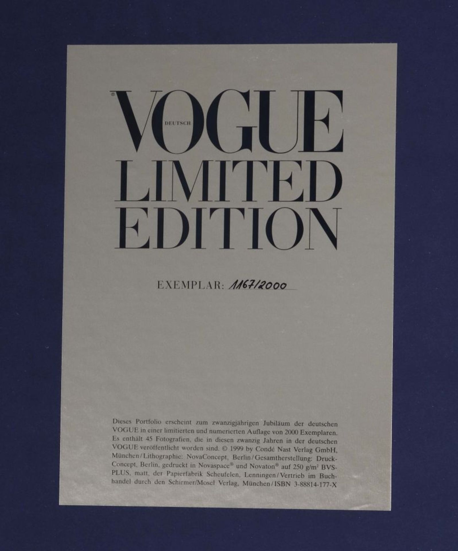 20 Jahre Vogue 1979-1999 - Image 3 of 7