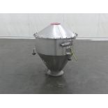 50 Gallon Conical Hopper with Discharge Tube
