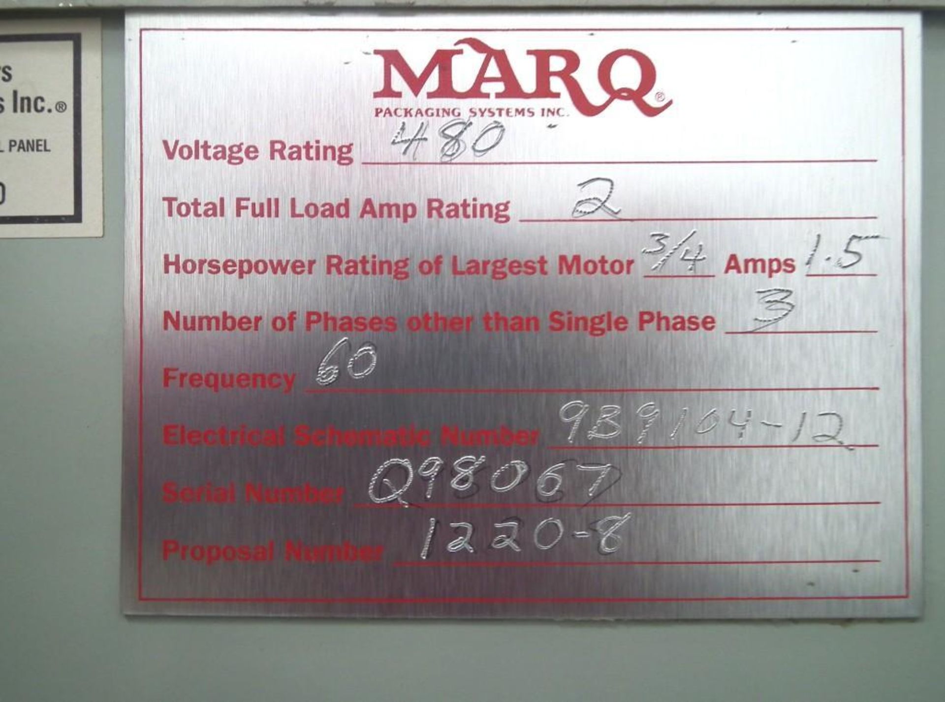 Marq Tuff HPE-NS Bottom Tape Case Erector - Image 9 of 9