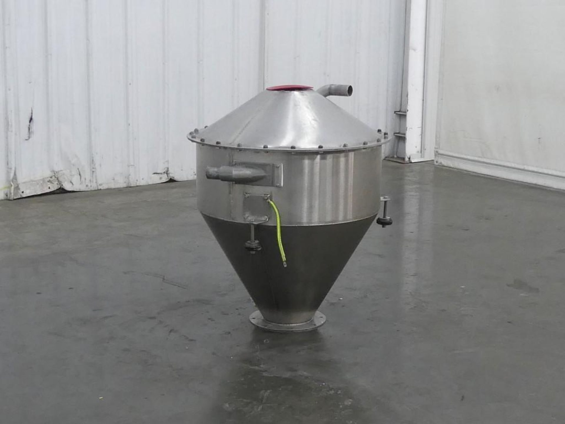 50 Gallon Conical Hopper with Discharge Tube - Image 3 of 3