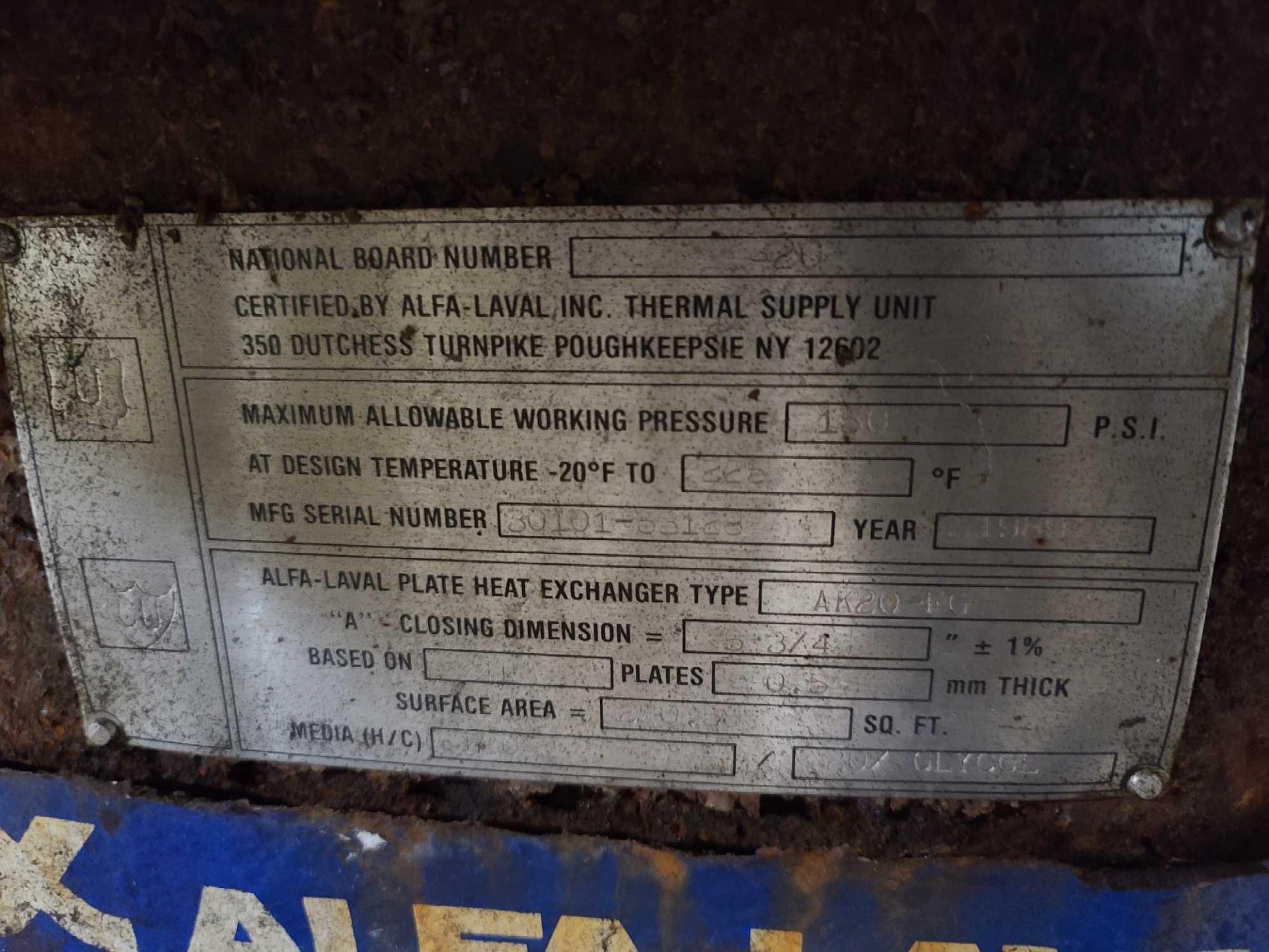 Alfa-Laval Plate Heat Exchanger - Image 4 of 4